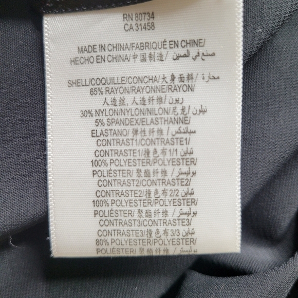 BCBGMaxAzria Mini Dress Size 12 Mesh Long Sleeves Cut Outs Persian Blue Black - Picture 7 of 12